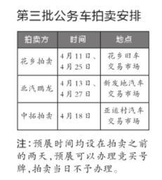 第三批中央公车拍卖周六开槌 本月将举办5场
