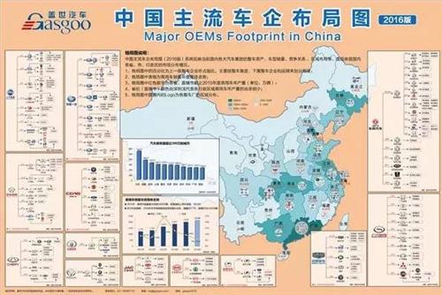 > 正文  3月8日,盖世汽车独家首发的" 2016中国主流车企在华布局图