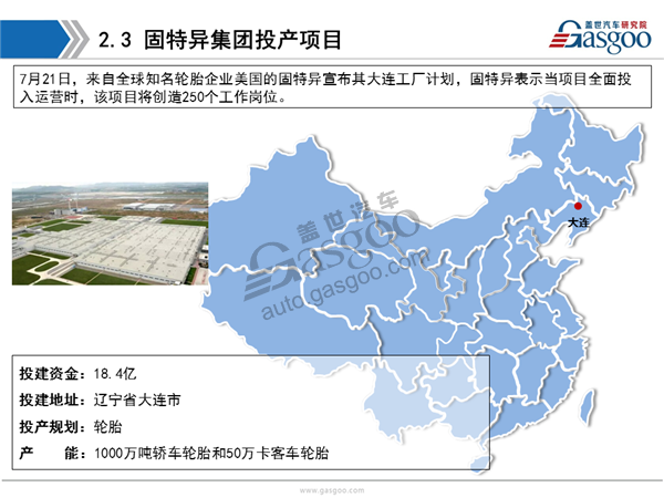 盖世汽车研究院：2016年下半年整车/零部件企业在华投产新建项目报告