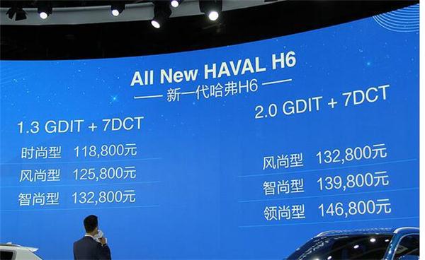 新一代哈弗H6 11.88万元起售