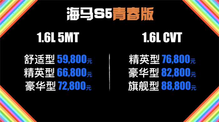 5.98万起，海马S5青春版成都车展活力上市！
