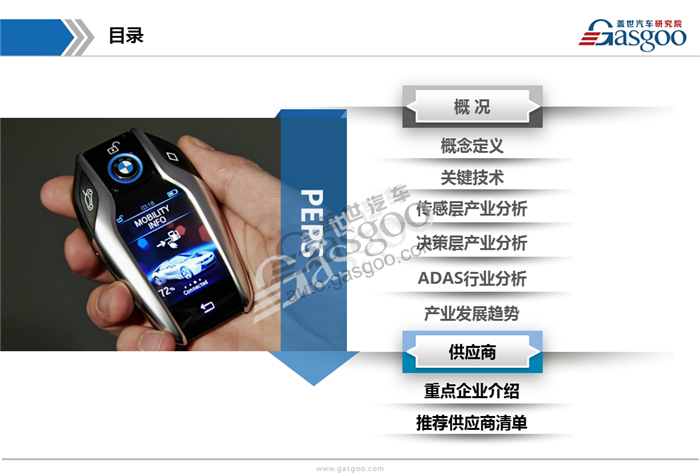 【行业综述】无钥匙进入和无钥匙启动 （PEPS）行业综述