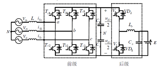 图1 一种高效高功率因数充电机拓扑结构