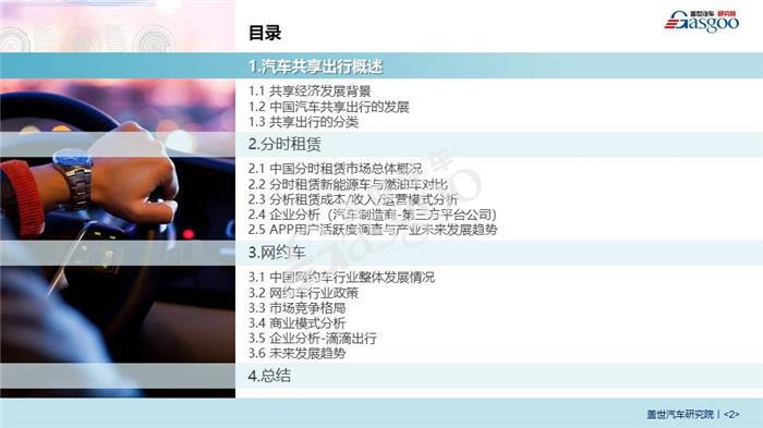 【产业报告】汽车共享出行行业分析(2018版)
