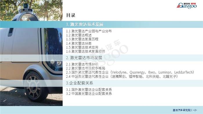 【产业报告】车载激光雷达产业分析（2018年）