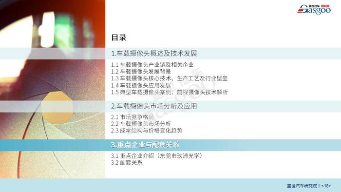 车载摄像头产业报告（公开版）