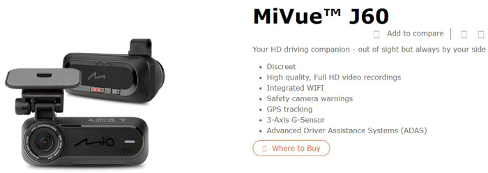 黑科技，前瞻技术，MiVue J60功能解析,Mio行车记录仪,MiVue J60安全功能