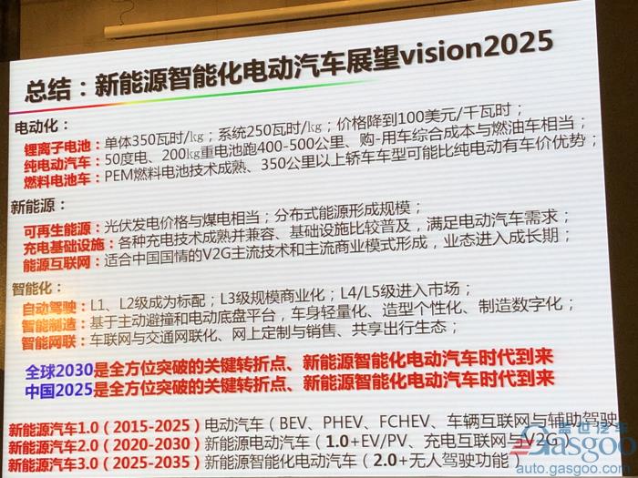 欧阳明高：电动车革命之后是新能源革命，2025年将成关键转折点