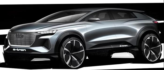 奥迪Q4 e-tron概念车将亮相日内瓦，采用大众MEB平台架构