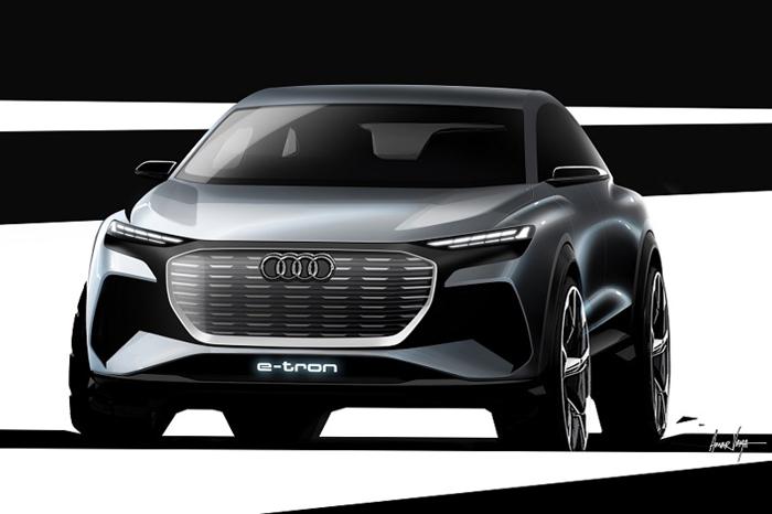 奥迪Q4 e-tron概念车将亮相日内瓦，采用大众MEB平台架构