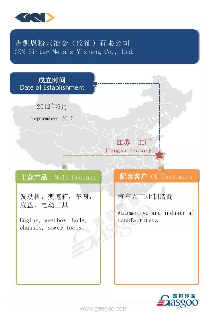 全球知名汽车零部件供应商吉凯恩在华产业布局