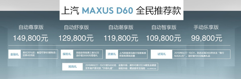 上汽MAXUS,上汽大通，大通D60