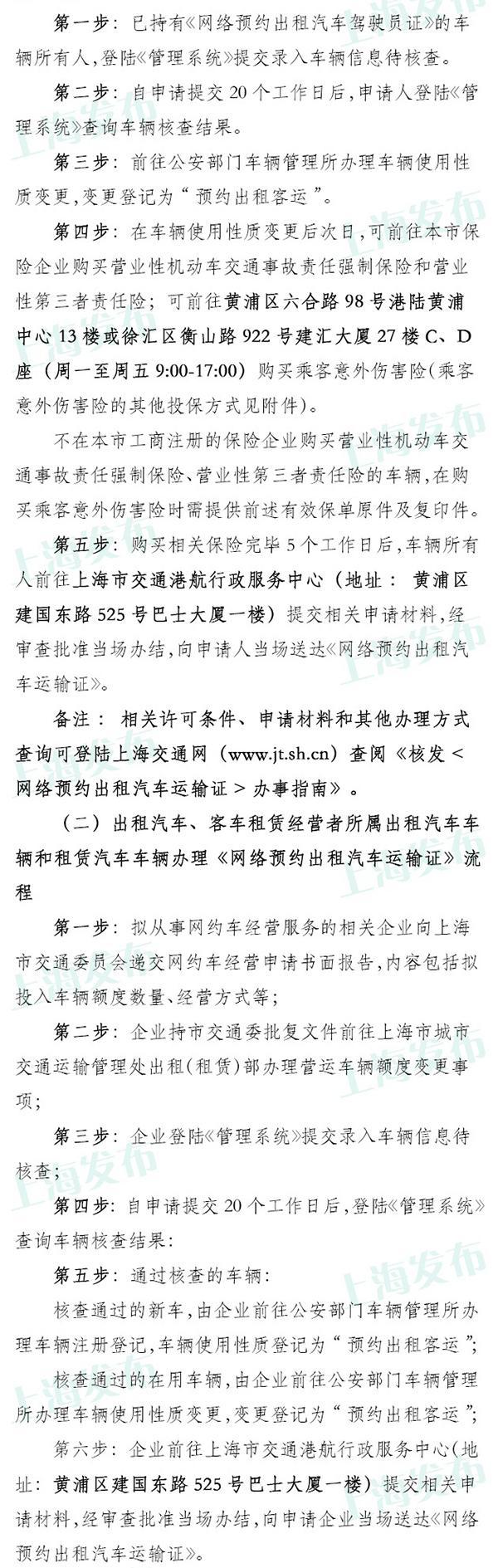 网约车，上海网约车政策