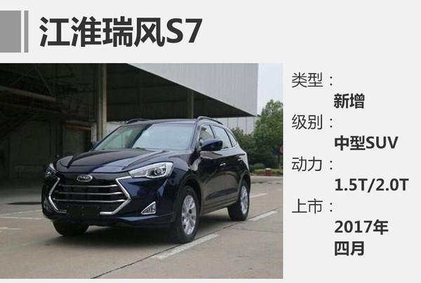 SUV，2017新车，江淮瑞风S7