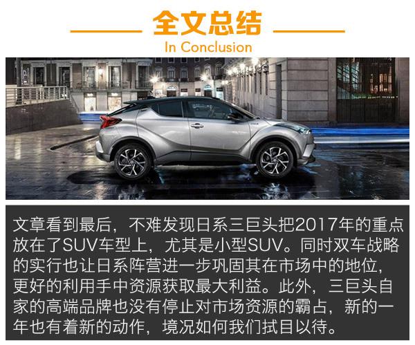 日系车，小型SUV，2017新车规划，日系品牌新车，2017年新车规划，小型SUV车型