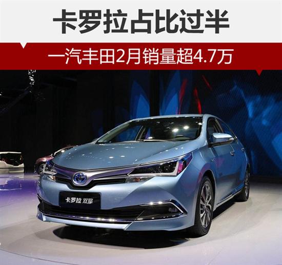 2月汽车销量，一汽丰田2月销量,卡罗拉销量,2月汽车销量