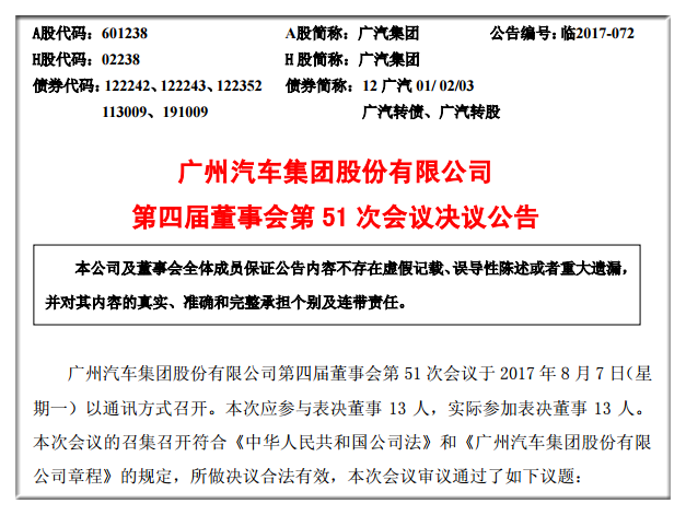 12亿新能源汽车项目获批 前七月广汽集团角逐新能源市场已投80多亿