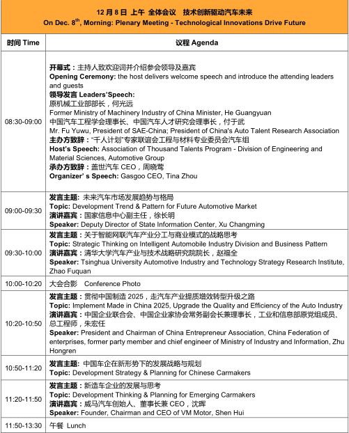 汽车专家大咖全在这儿！第五届汽车与环境创新论坛将于12月隆重举办