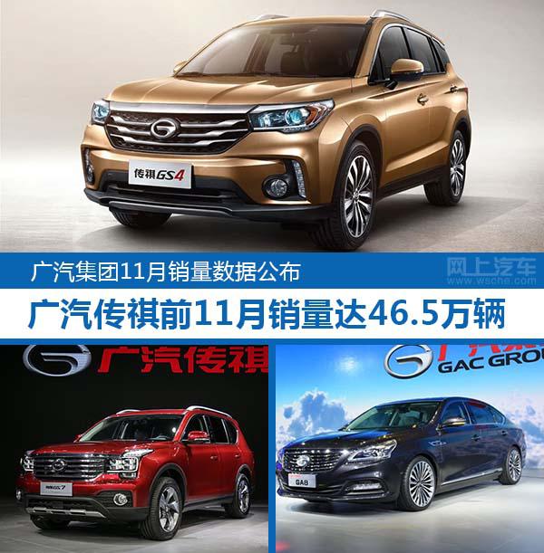 广汽传祺，广汽传祺11月销量,广汽集团销量