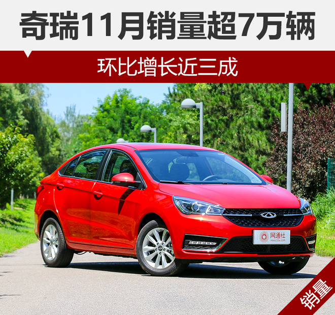 奇瑞11月销量