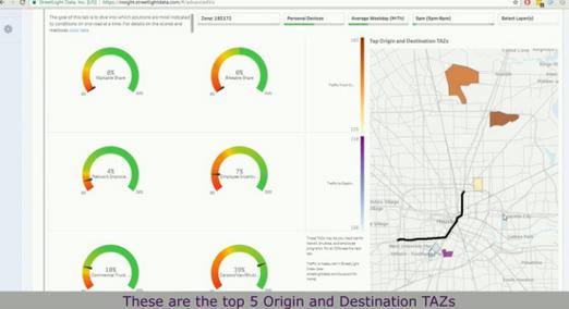 StreetLight Data提供Traffic Diagnostics工具 优化城市交通拥堵及规划方案