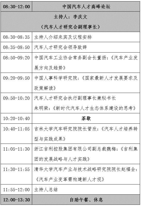 吉利、宝马、爱驰、安波福、联想与您相约2018中国汽车人才高峰论坛