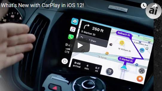 黑科技，前瞻技术，苹果CarPlay升级,CarPlayiOS 12升级,iOS 12地图数据,CarPlay音频应用