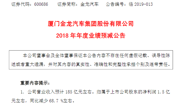 2018车市有多惨？14家上市车企9家利润大幅下跌