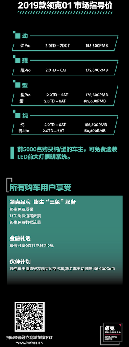 2019上海车展：2019款领克01第18届上海国际车展重磅上市