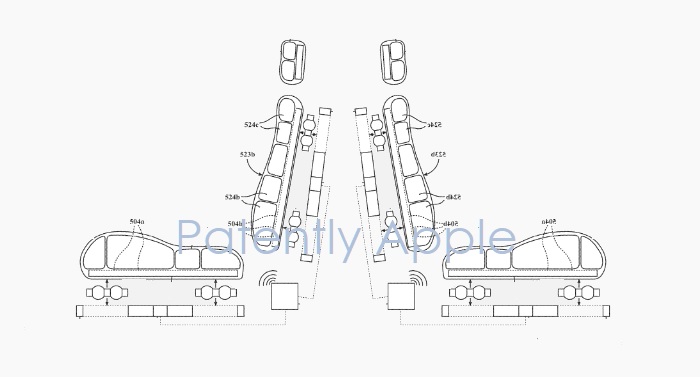黑科技，前瞻技术，苹果运动控制座椅系统专利,苹果汽车座椅专利,苹果新专利,运动控制座椅系统，汽车新技术