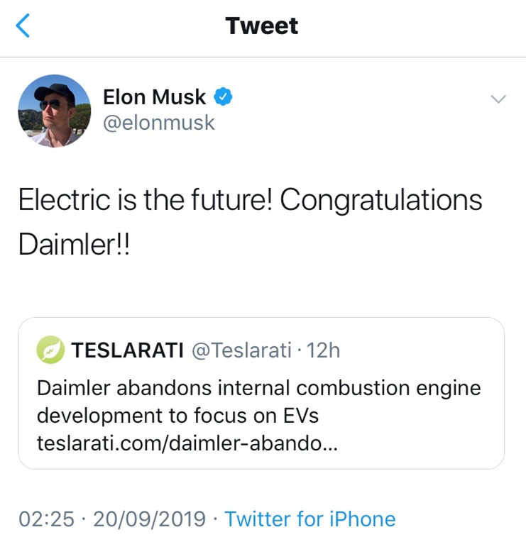 戴姆勒燃油车,戴姆勒电动化