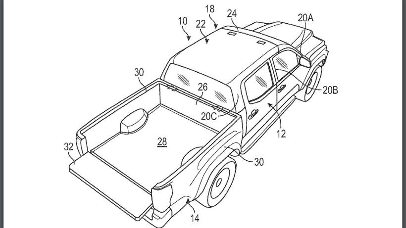 福特杠上Jeep？ 最新可拆卸车顶专利又在模仿Jeep角斗士？
