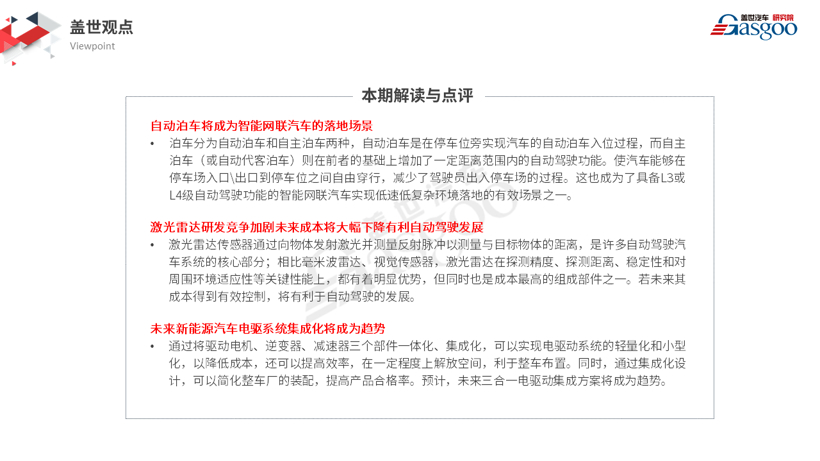 【盖世研究院】2019全球汽车前瞻技术情报（12月7日-12月20日）