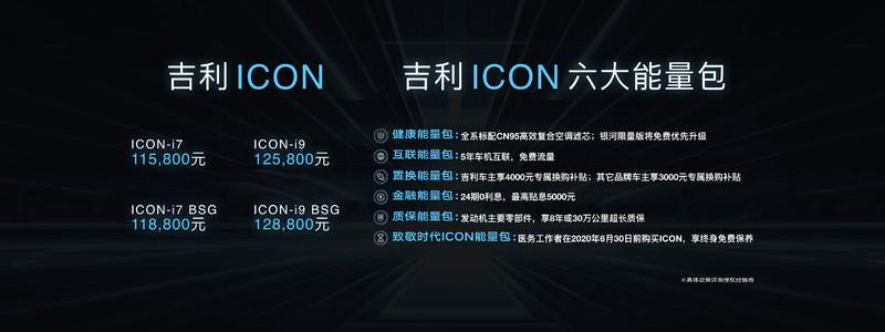 真·防病毒SUV上市 吉利ICON售11.58-12.88万元