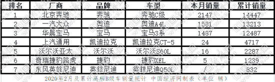 疫情致车市暂时“休克” B级车危中有机