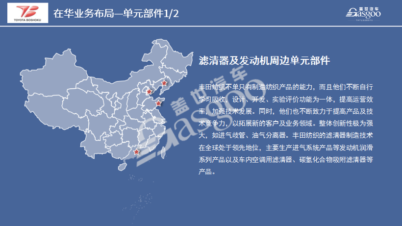 产业布局，丰田纺织2020在华生产研发布局