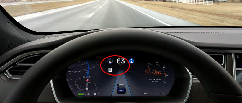 特斯拉将升级Autopilot更准确识别限速标志 离全自动驾驶又进一步