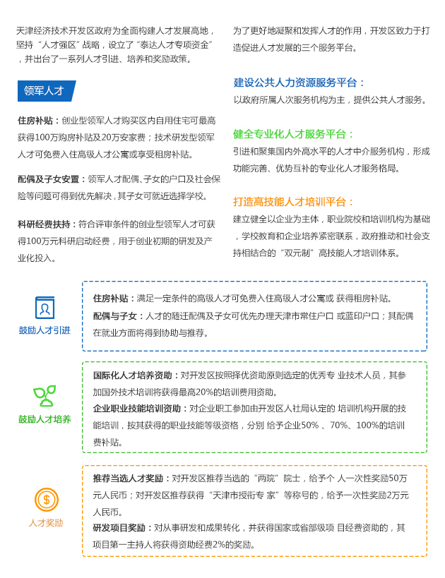 天津经济技术开发区-投资政策