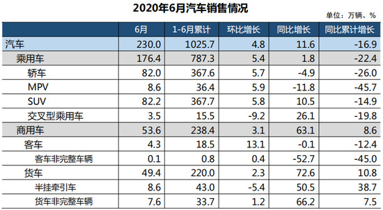 6月车市同环比增长 本土新能源将迎战特斯拉