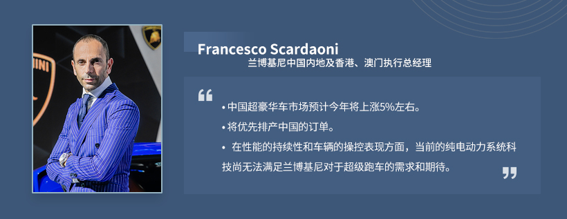 C Talk | 兰博基尼Francesco Scardaoni ：中国车市全年负增长态势不变 超豪华车市场将好于预期