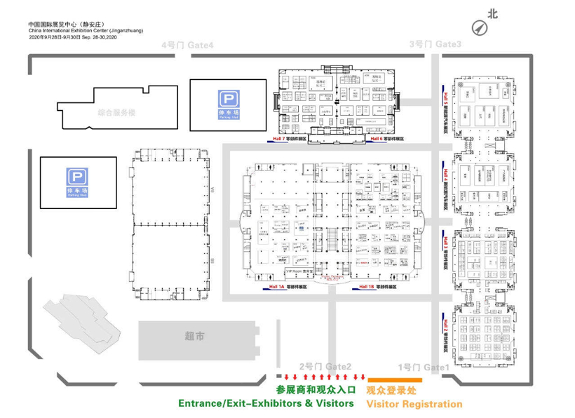 北京车展展位图公布：新馆零部件企业数量骤减，华为、地平线首次进入整车馆