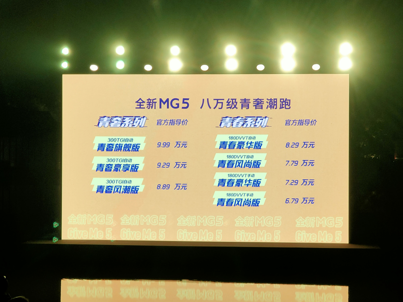 名爵，MG5