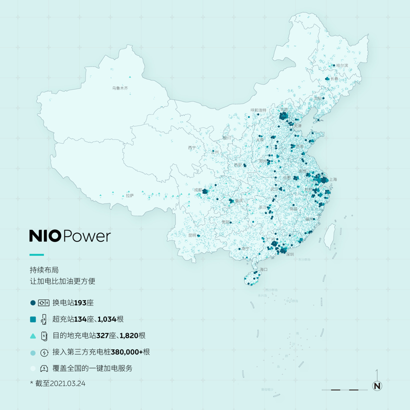 蔚来用户累计换电超200万次，二代换电站将二季度上线