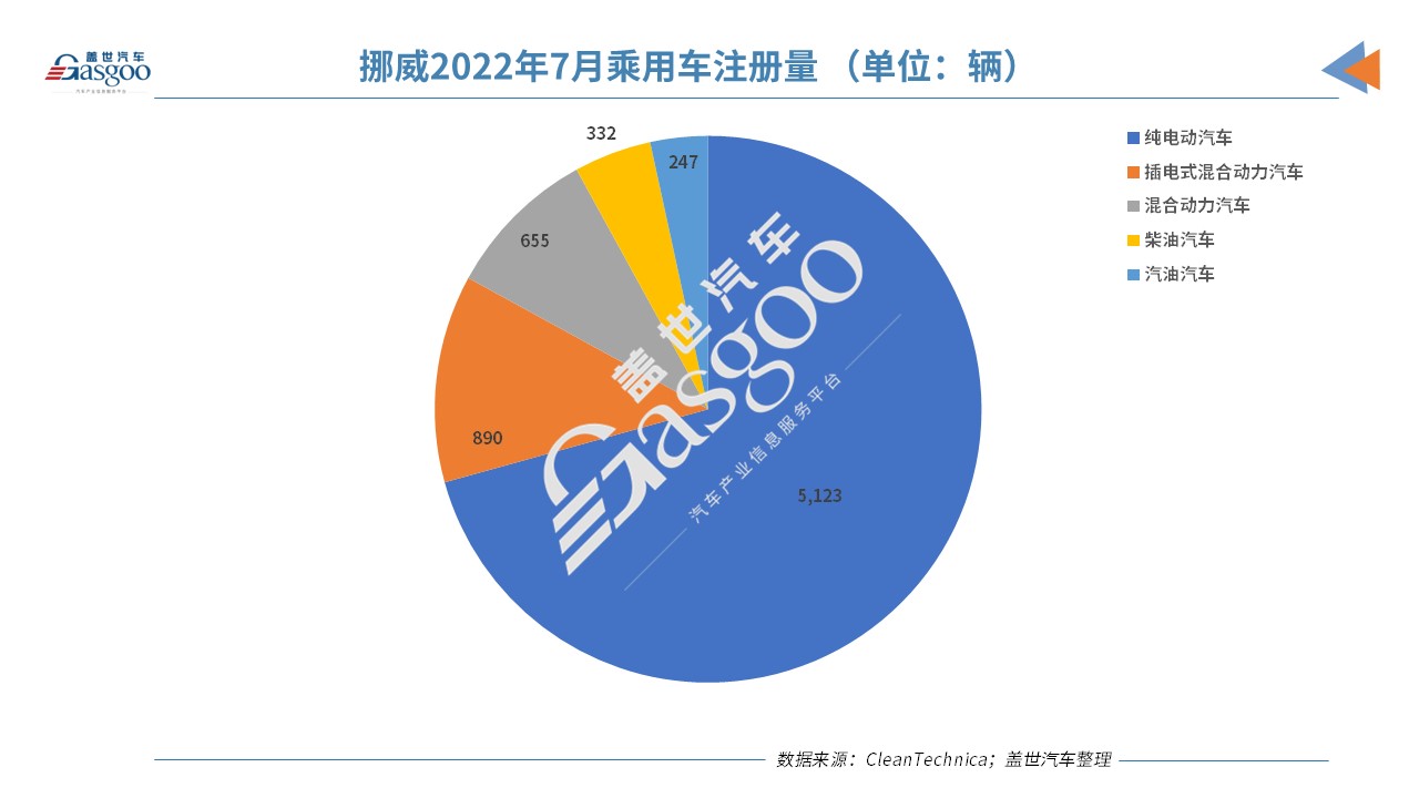 挪威7月电动汽车销量份额下跌