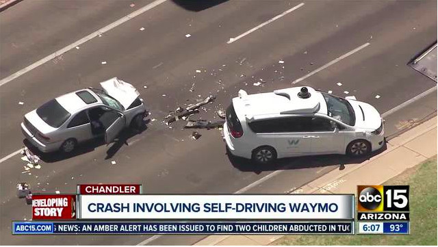 Waymo 自动驾驶事故,自动驾驶车祸