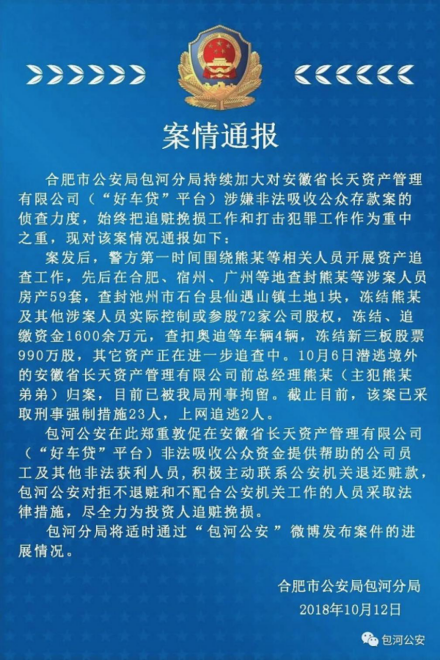 好车贷涉嫌非法吸收公众存款 新三板股票990万股已被冻结