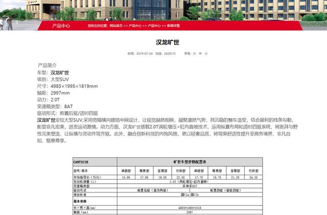 山东首台顶配汉龙旷世,25万元的"大路虎",修车修到总部