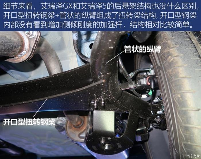 艾瑞泽GX,艾瑞泽GX底盘解读，艾瑞泽GX紧凑型轿车