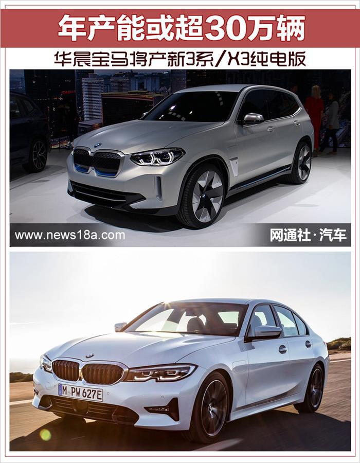 华晨宝马，电池，华晨宝马,华晨宝马新3系/X3纯电版，华晨宝马新3系/X3纯电版产能