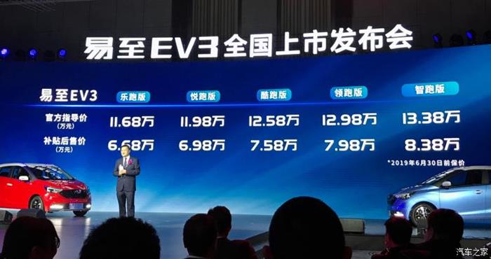 易至EV3上市,易至品牌,易至汽车,江铃易至 易至EV3上市,易至品牌,易至汽车,江铃易至